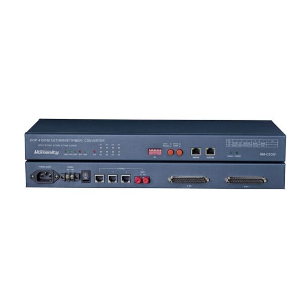HM-C800F 8E1 to 4FE(one fiber) Converter