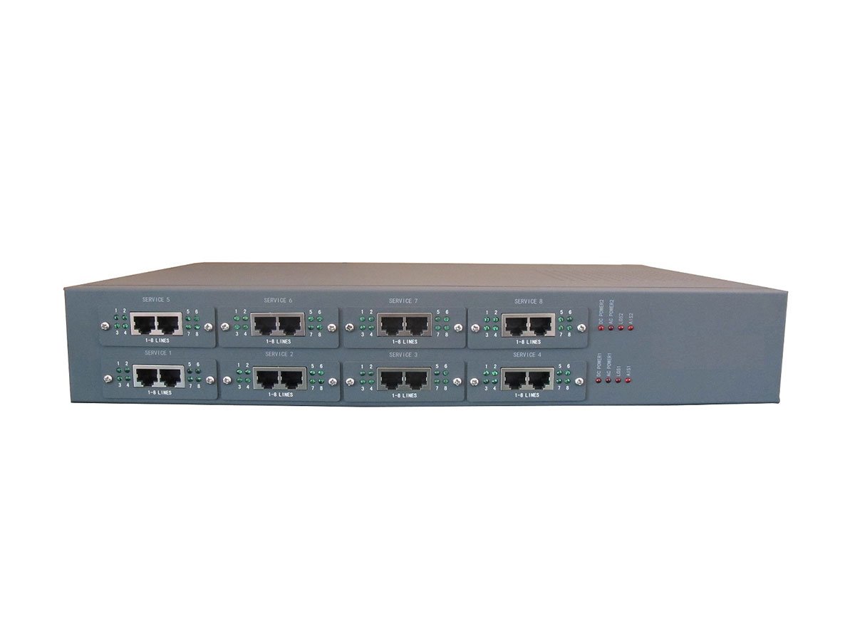 60pots-over-E1-multiplexer HM-PE60 Services over E1 multiplexer - Image 1